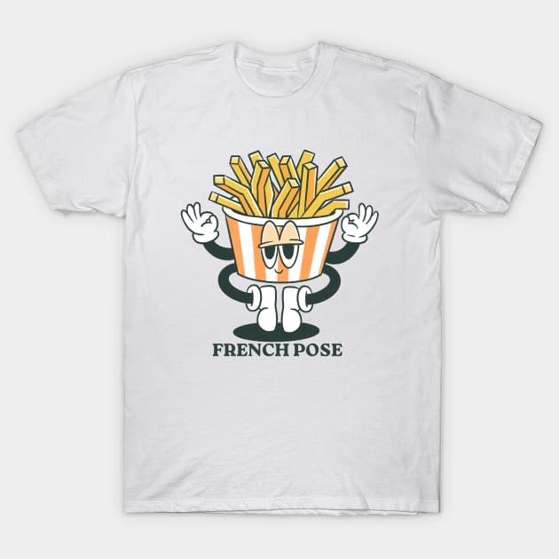 Retro French Pose T-Shirt by naeshaassociates@gmail.com